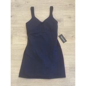 NWT Lululemon X Peloton Size 6 Navy Blue Align Dress Navy Blue Built In Shorts